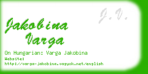 jakobina varga business card